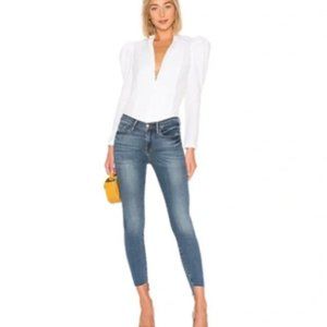 Frame Denim Le Skinny de‎ Jeanne Step Hem Skinny Jeans Sz. 25